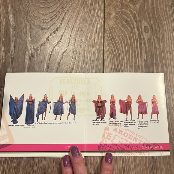 Iris Sari Wrap Art Silk Dress - Picture 12 of 12